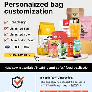 Plastic Packaging Factories Customized Food Bags With Air Holes Coffee Bags With Zippers 3.5 Mylar Bags